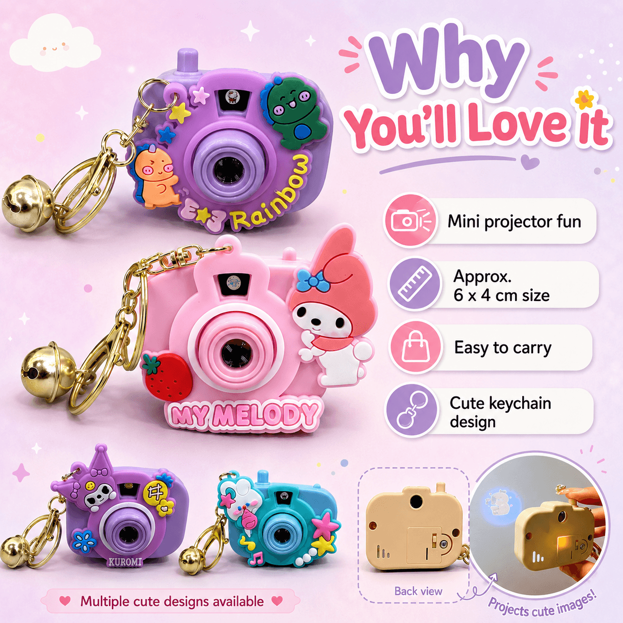 Retro Camera Keychain view 4