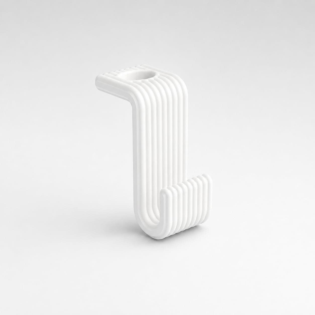 White Cascading Hanger Hooks Pack of 6 - Space Saving Closet Organizer